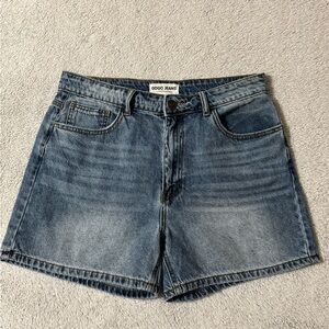 GOGO High Waist Blue Denim Shorts